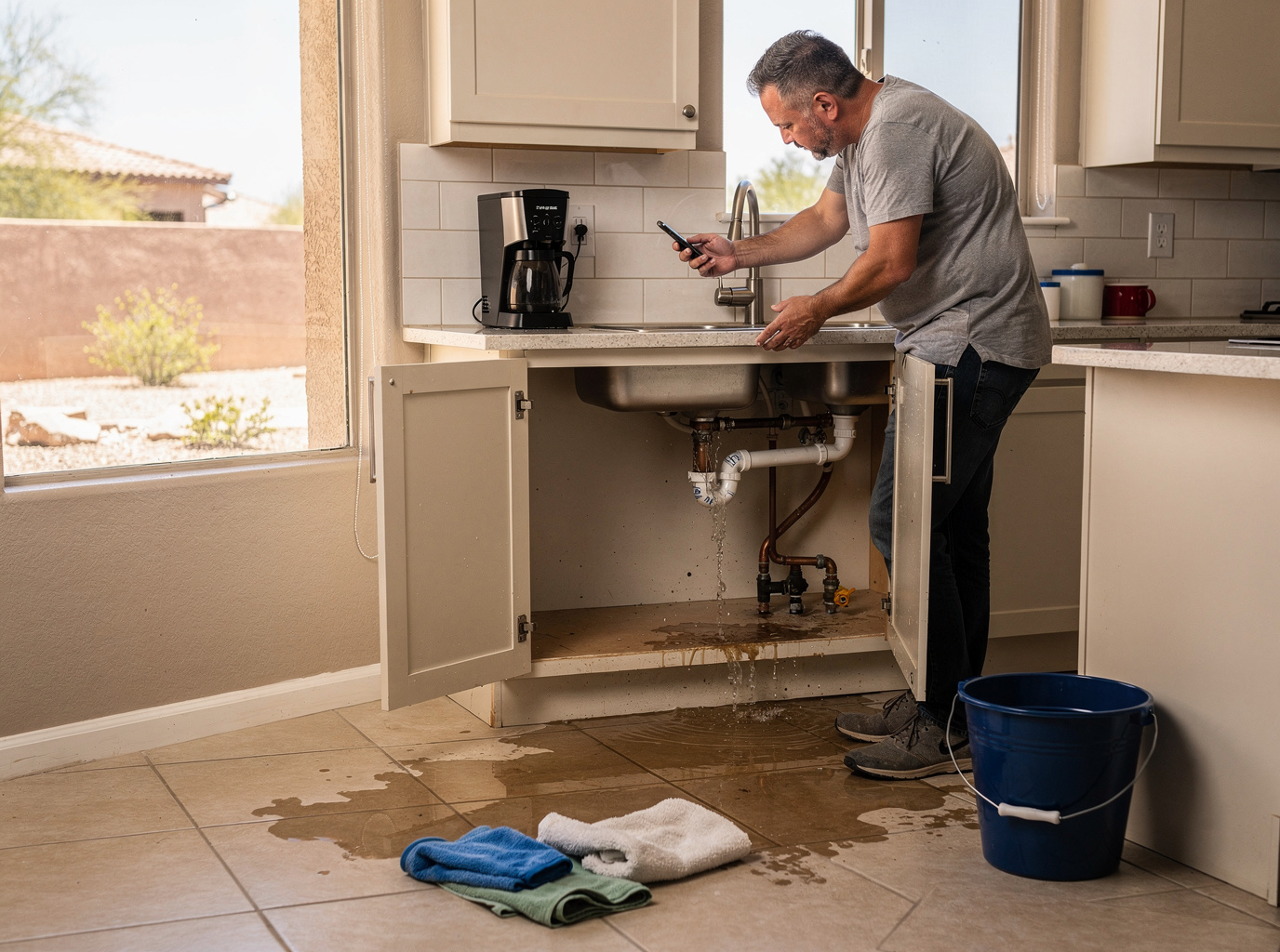 What to Do in a Plumbing Emergency in Casa Grande Before Help Arrives